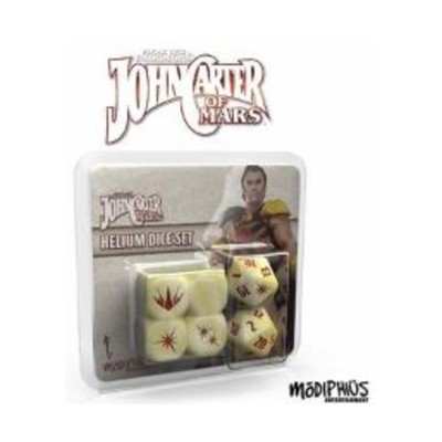 Modiphius RPG Sci-Fi John Carter of Mars - Helium Dice Set (Set of 6) New