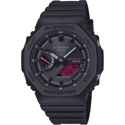 CASIO G-SHOCK GA-B2100BBR-1AJF SCHWARZES UND KRÄFTIGES ROTES Zifferblatt Gesc...