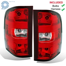 Pair Tail Lights For Chevy Silverado 1500 2500 HD 2007-2013 Rear Brake Lamps L+R