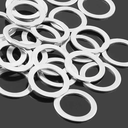 10x Bike Spacer Bicycle Pedal Washers Bicycle Pedal Spacer Stainless Steel Ring - Picture 4 of 8