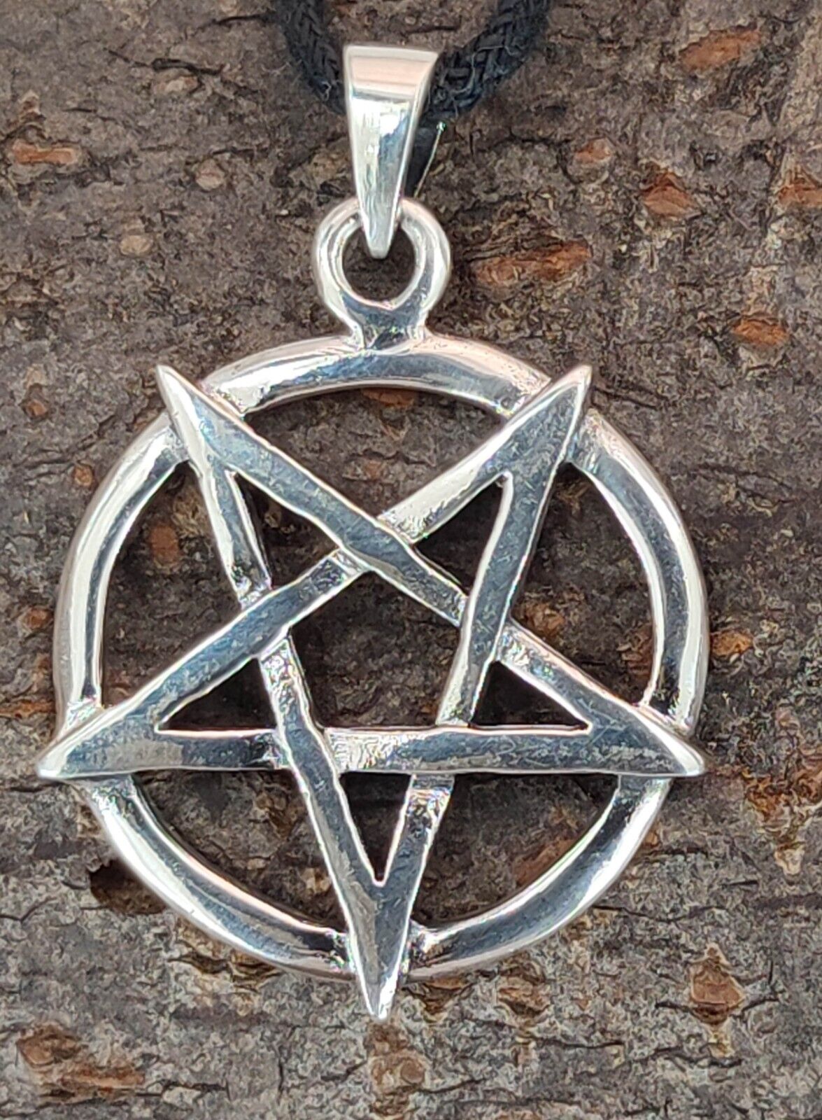 Pentagramm 925 Silber Anhänger umgedrehtes Kreuz Satan Pentagram Nr. 137