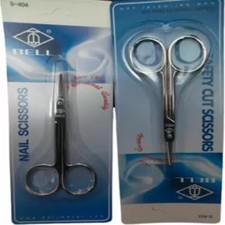 Bell Imported Nail And Safety Cut Nostril Scissor Combo Pack Scissors Set of 2 