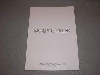 2016 McAlpine Miller Hoerle-Guggenheim Gallery Modern Art Exhibition Book