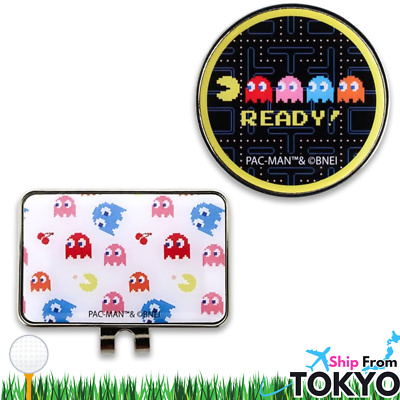 GOLF BALL MARKER PAC MAN YELLOW NEW JAPAN GAME | eBay