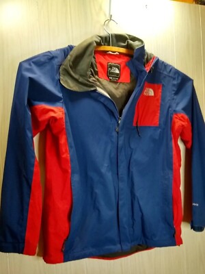 The North Face Jacket Women's Sz Sm/P Red-Blue Color Block Windbreaker  Hooded