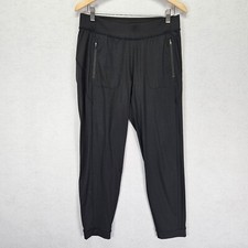 Athleta Courtside Trouser Women's Jogger Sz S Black Pants Stretch Elastic Waist