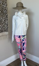 Lilly Pulitzer Off Tropic Kelly Skinny Ankle Stretch Pant Size 2