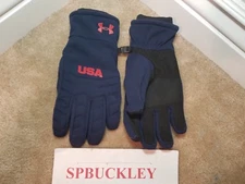 UA UNDER ARMOUR COLDGEAR REACTOR USA UNITED STATES GLOVES, ADULT, NWOT