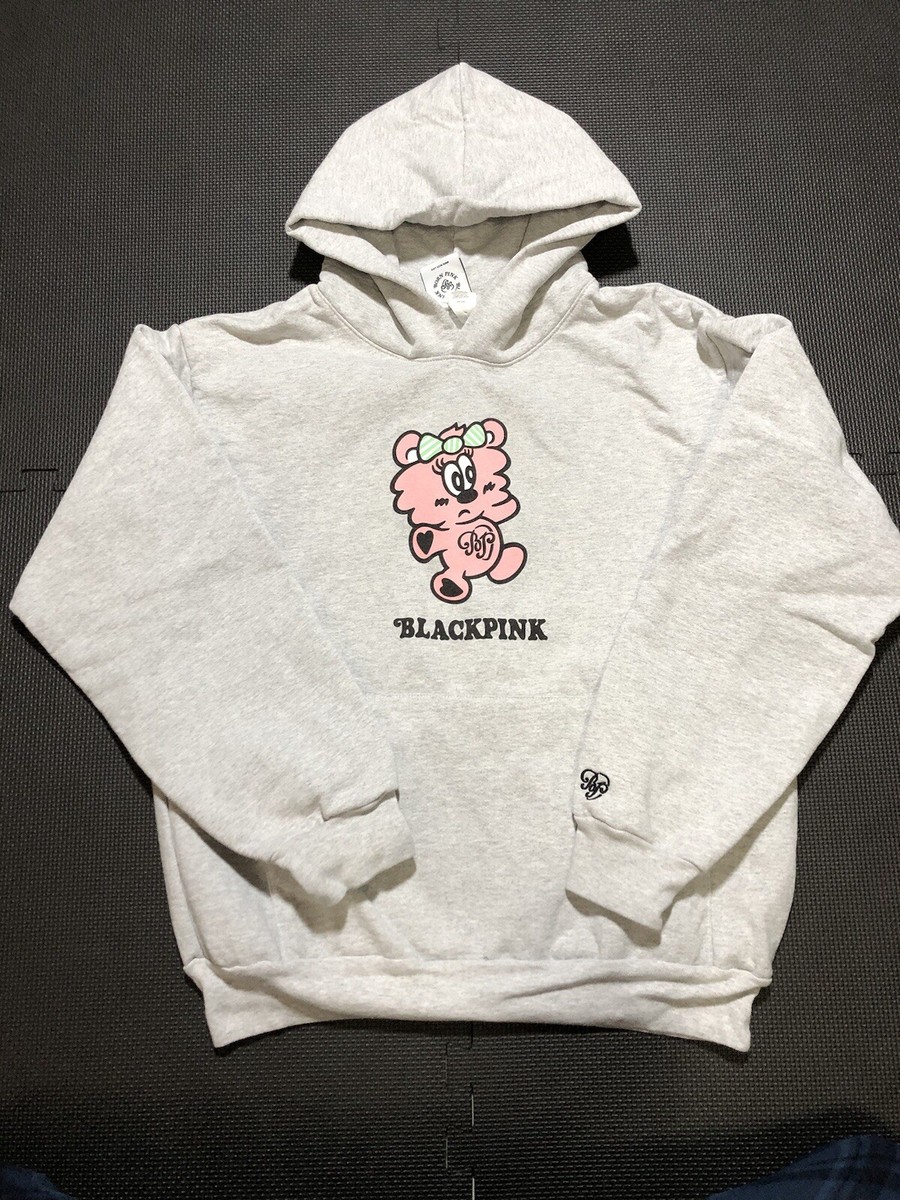 black pink ブルピン verdy popup ジャケット アウター L BLACKPINK x VERDY Plush Hoodie - Size Medium - Amex Grey - Born
