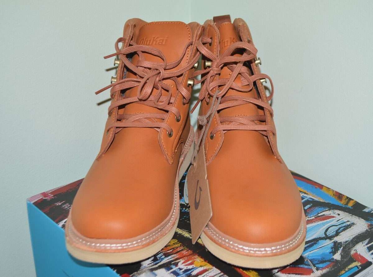 Olukai Men\'s Dark Brown Kilakila Leather Classic Ankle Chukka Boots Size 11.5 Olukai Mens Kilakila Boots Coconut Husk Brown | Mercari main image 3