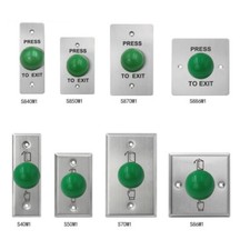 Mushroom Exit Push For Access Control Button Metal Stainless Steel  Exit Switchs
