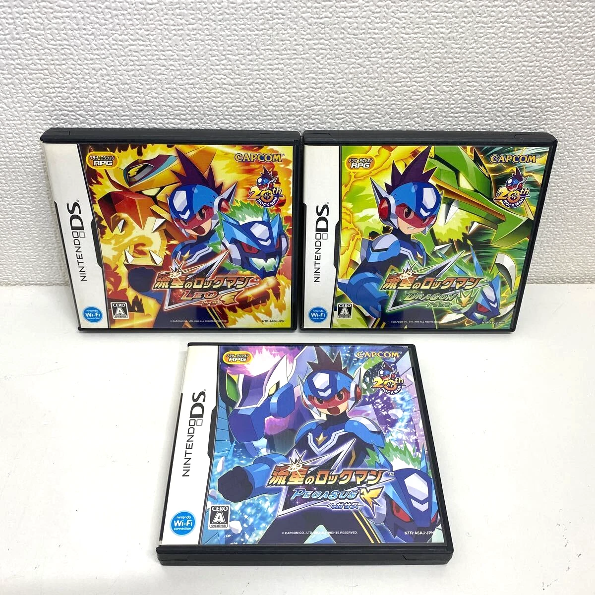 Nintendo DS Rockman Star Force Dragon Leo Pegasus Set Mega Man