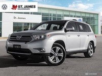 2013 Toyota Highlander Limited, LOCAL MANITOBA VEHICLE
