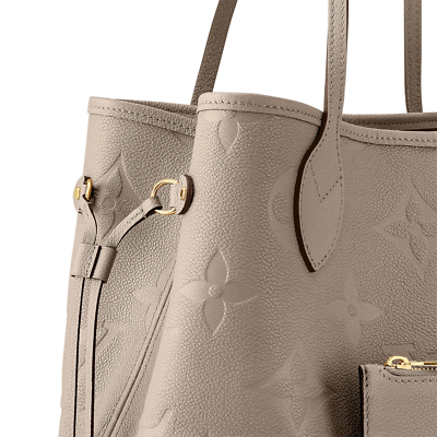 Louis Vuitton Neverfull Tote MM Dune Empreinte Leather Monogra 