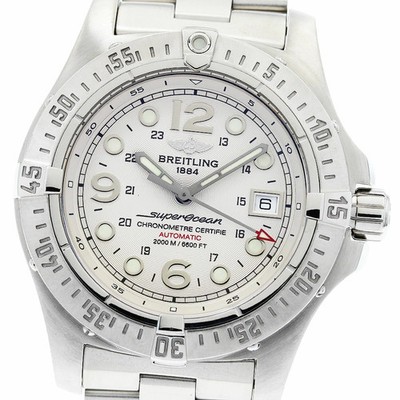 BREITLING WATCH A17390 SUPEROCEAN DATE AUTOMATIC SILVER STAINLESS STEEL MEN'S