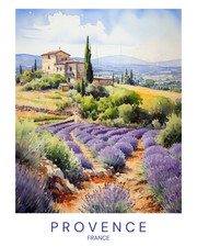 provence A1-A4 Poster Art Painting Master Fine Classic Wall Decoration