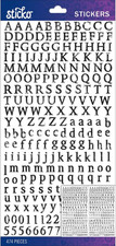 Sticker Alpha-Octavian-Small-Distressed-Black (474 ​​Pieces) 52-90086