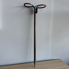 Antique Leather/Wood  The Midget  England Shooting Stick Folding Portable Seat