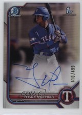2022 Bowman Chrome Prospect Refractor 410/499 Yeison Morrobel #CPA-YML Auto 19zn