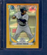 2014 Bowman Draft Top Prospects Chrome Gold Refractor /50 Devon Travis