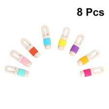 8 Pcs Earphones Case Earbud Headphone Cable Winder Colorful Organizer