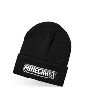 Minecraft Black Logo Beanie Hat Boys