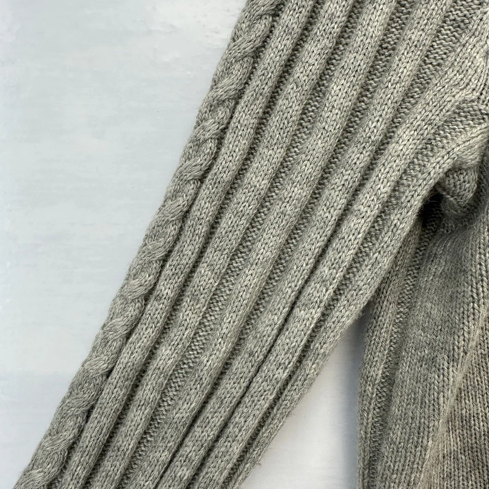 Tasso Elba Mens Gray Wool Blend Cosby Gramps Cardigan Buttons Shawl Neck Xl READ - Image 4 of 4