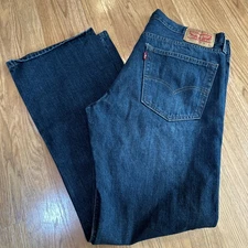 Levi's 527 Slim Boot Cut Jeans Men's 36x32 Blue Denim Pants