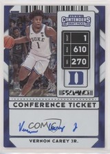 2020 Contenders Draft Picks Conference Ticket /30 Vernon Carey Jr #62 Auto qf8