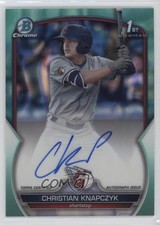 2023 Bowman Draft Aqua Lava Refractor /199 Christian Knapczyk #CDA-CKN Auto 13fz