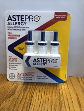 Astepro Allergy Antihistamine Nasal Spray 3x120 Metered Spray Bottle EXP 04/2028