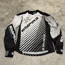 Empire Paintball Jersey Adult Medium Black Gray Contact Zero F6 Breathable Shirt