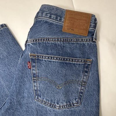 Levi's Premium Men s Blue Denim Jeans Straight Fit Mid Rise Button Fly 5-Pocket