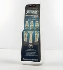 Oral-B Braun Professional Dual Clean Replacement Brush Heads 6 Pack