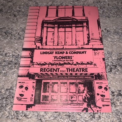 Vintage Lindsay Kemp & Company ''Blumen'' Theaterprogramm - Regent Poly Theater