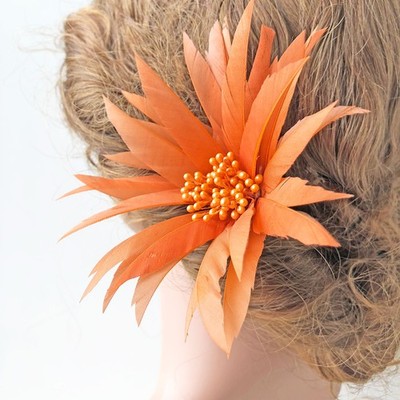 80 Farben Gänsefeder Blume Millinery Hut Fascinator Kopfbedeckung Brautstrauß