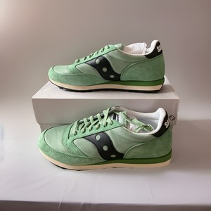 Saucony Mens Jazz 81 Green Running Shoes Size 9.5 Medium (D, M) SAUCONY JAZZ 81 LOW LACE MEN SNEAKERS SIZE 9.5 SHOES CREAM  main image 4