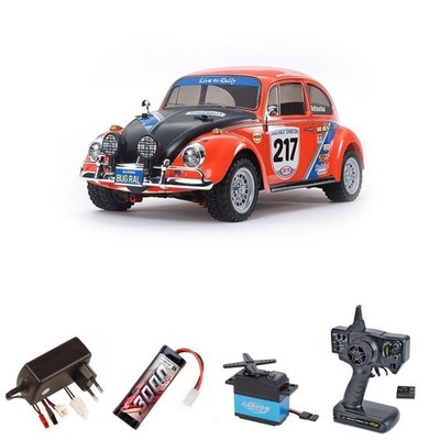 Tamiya VW Beetle Rally MF-01X 4WD 1:10 Rally Car 2,4Ghz Komplettset #58650SET