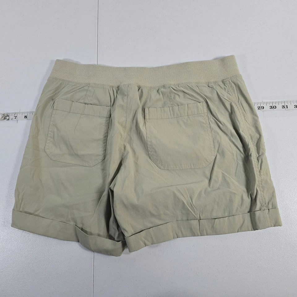 Pantalones Cortos Utilitarios Tangerine Para Mujer Caqui Carga Bolsillos con Cremallera Cintura Elástica XL Foto 2 de 4