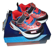  NWB Toddler Boys MARVEL SPIDER-MAN Light-Up Sneakers Size 5 Super Cute FS: 