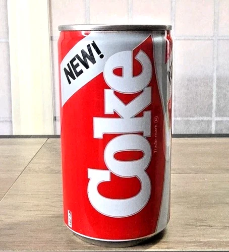 Vintage NEW! COKE II Coca Cola Aluminum Can 1985 (Empty) w/ Villanova Wildcats