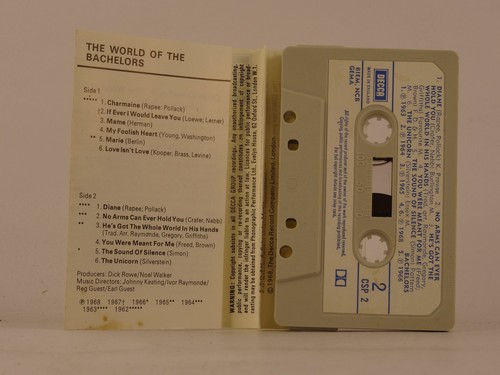 THE BACHELORS THE WORLD OF THE BACHELORS (86) 12 Track Audio Cassette DECCA - Zdjęcie 2 z 8