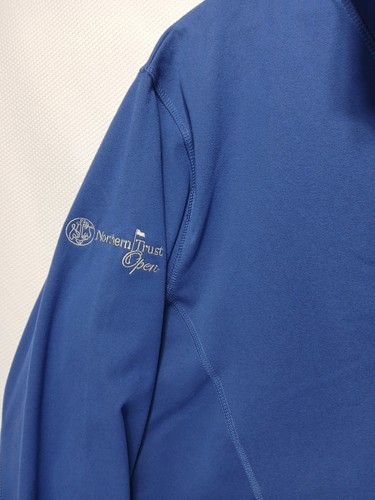 Peter Millar Northern Trust Open Quarter Zip Pullover Ärmel Reißverschlusstasche Größe M - Bild 5 von 13