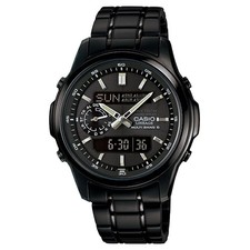 Unused CASIO LINEAGE LCW-M300DB-1AJF Black Solar Radio Men's Watch in Box