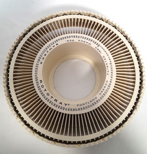 Sawyers Rototray Slide Tray Projector Carousel Holds 100 Slides Brown NO BOX