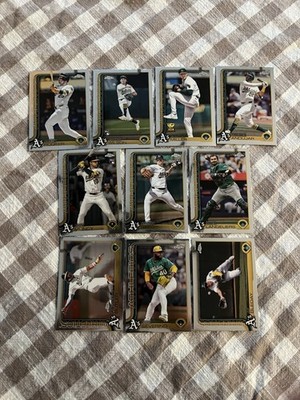 2025 Topps Chrome Baseball ATHLETICS TEAM SET Jacob Wilson Max Muncy RC