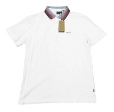 Boss Hugo Boss Men's White Prout Mesh Short Sleeve Polo Shirt M 
