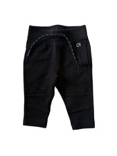 Baby Gap Athletic Jogger Sweatpants Drawstring Black Infant Baby Size 3-6 M EUC