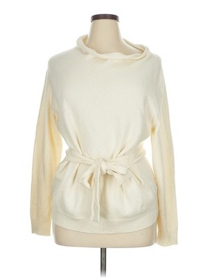 ALPHA Studio Women Ivory Pullover Sweater 46 eur