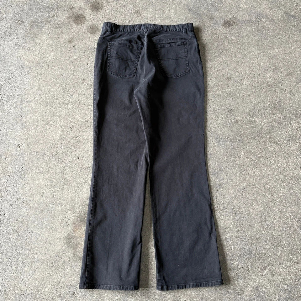 Bootcut suelto vintage Ralph Lauren para mujer talla 10 negro LRL 90s relajado 31x30 Foto 4 de 4